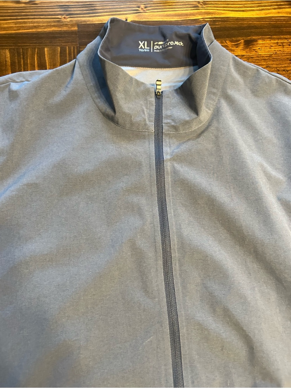 Brooks PureProject Men’s XL Blue Full-Zip Track Running Jacket Windbreaker - Picture 3 of 12